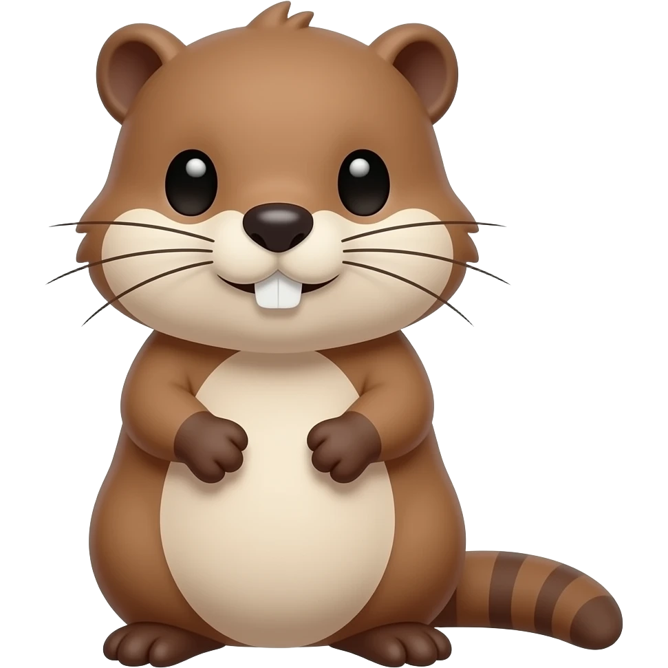 Cute aesthetic MUSKRAT emoji