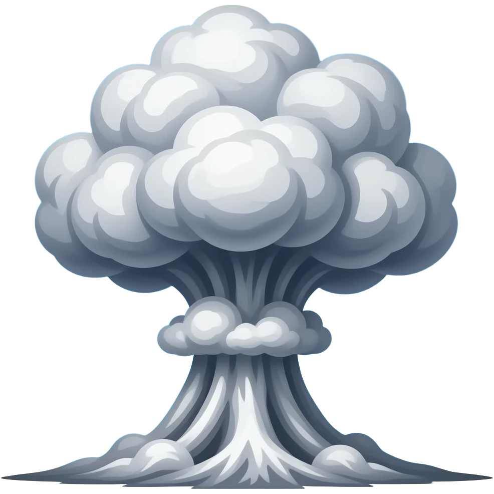 mushroom cloud emoji