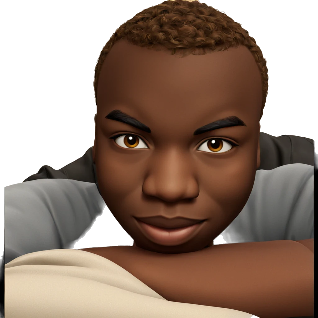 realistic dark-skinned boy meme emoji
