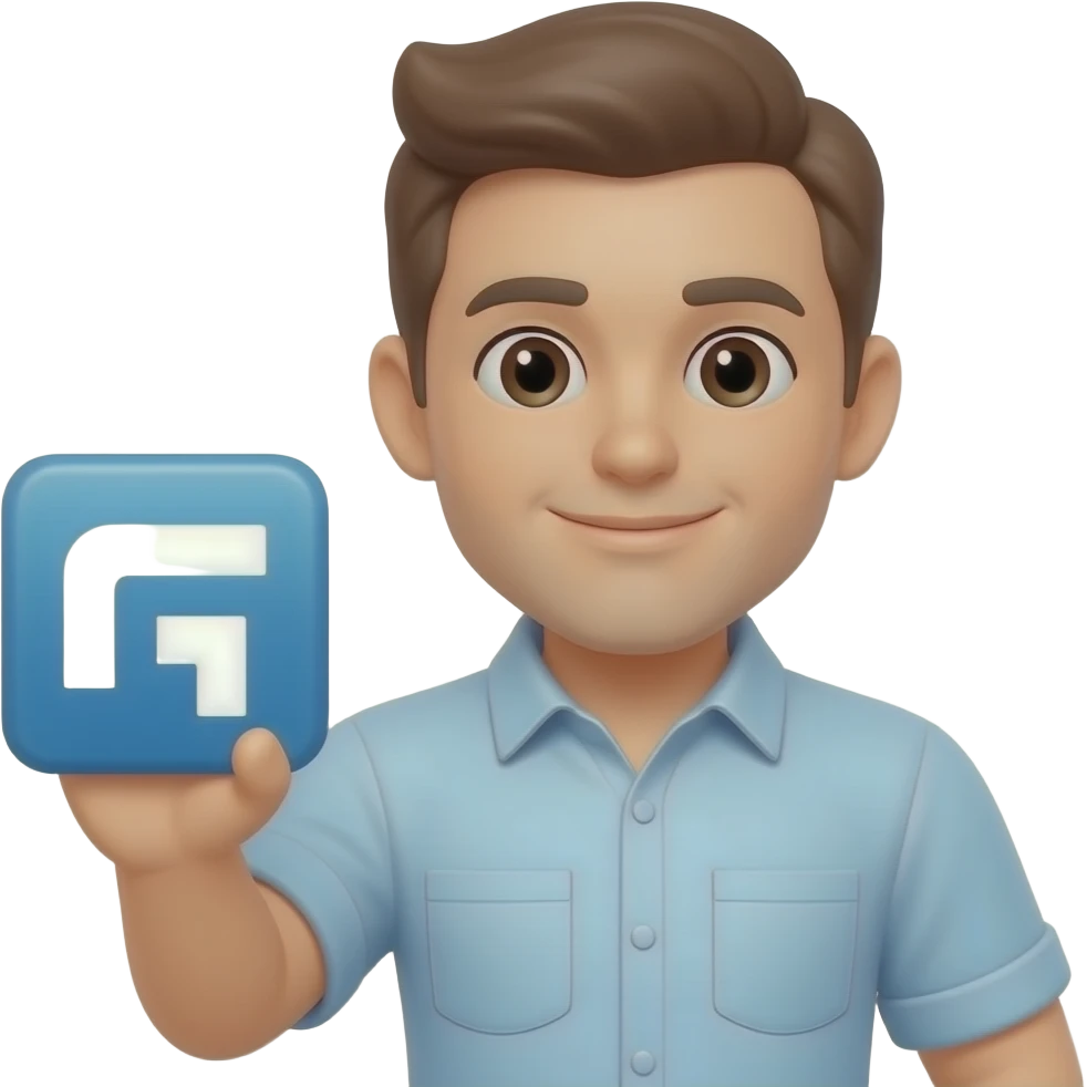 Give him holding subscribe button emoji