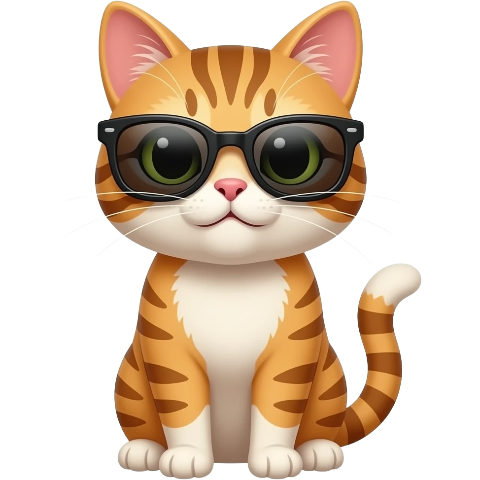Cat wearing sunglasses emoji
