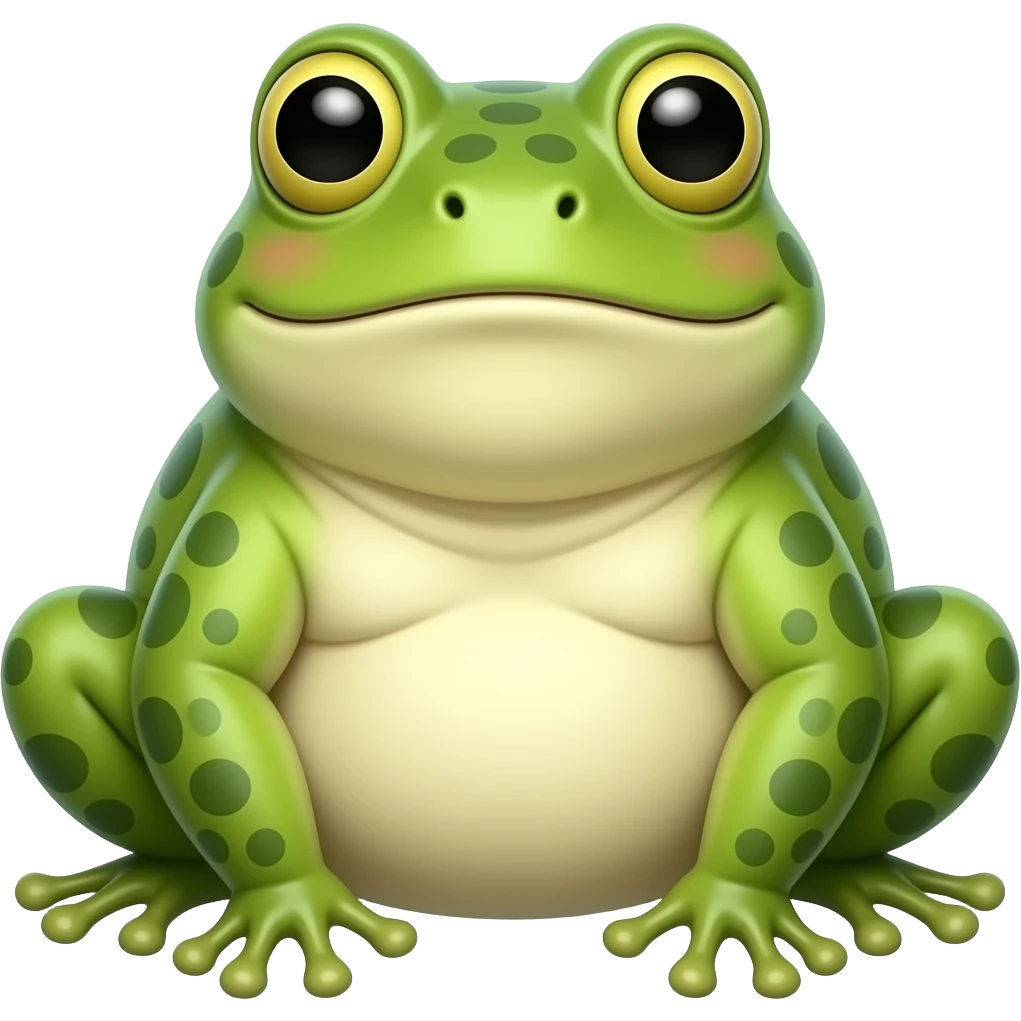 Fat frog emoji