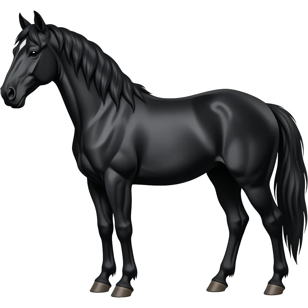 Black horse emoji