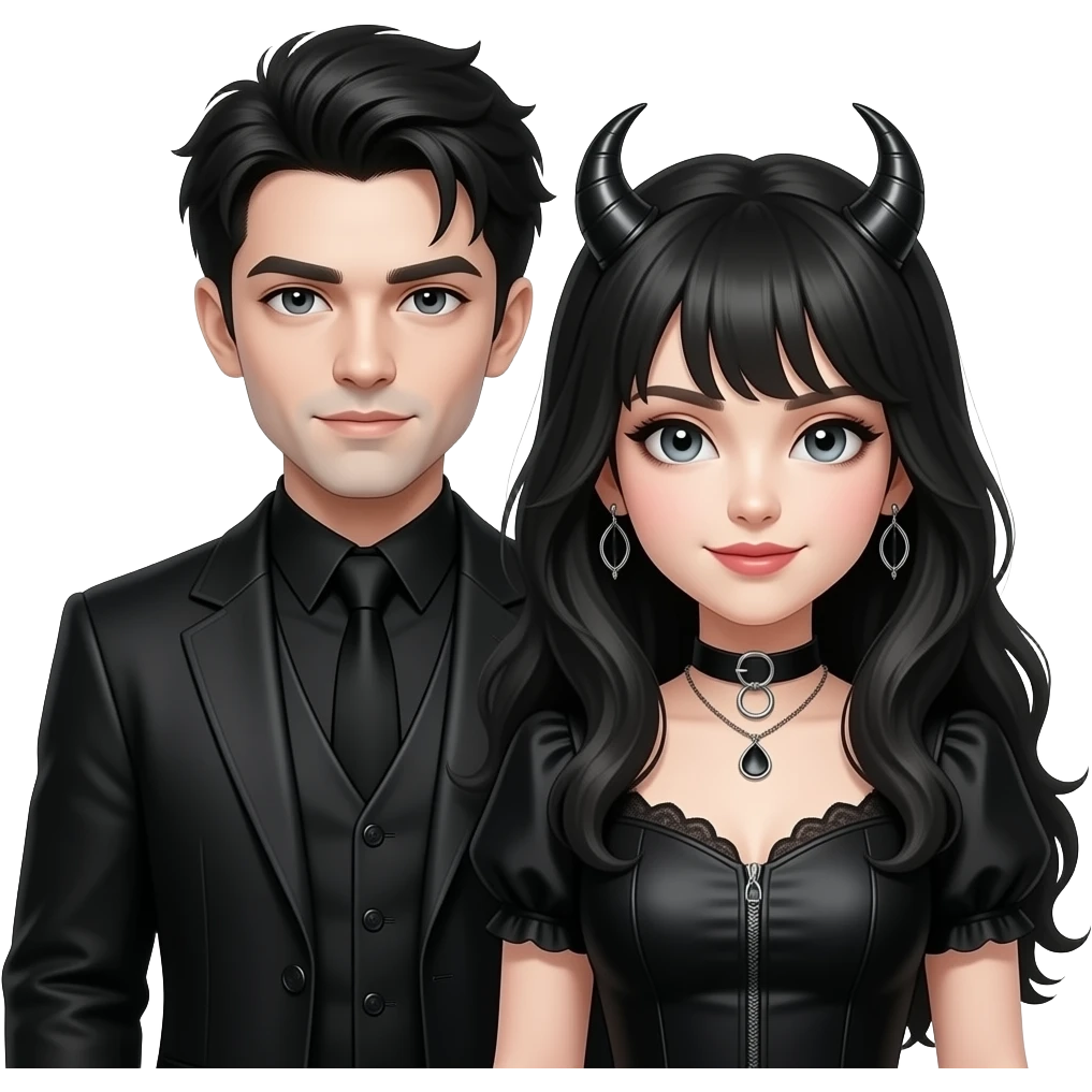 Goth Couple emoji