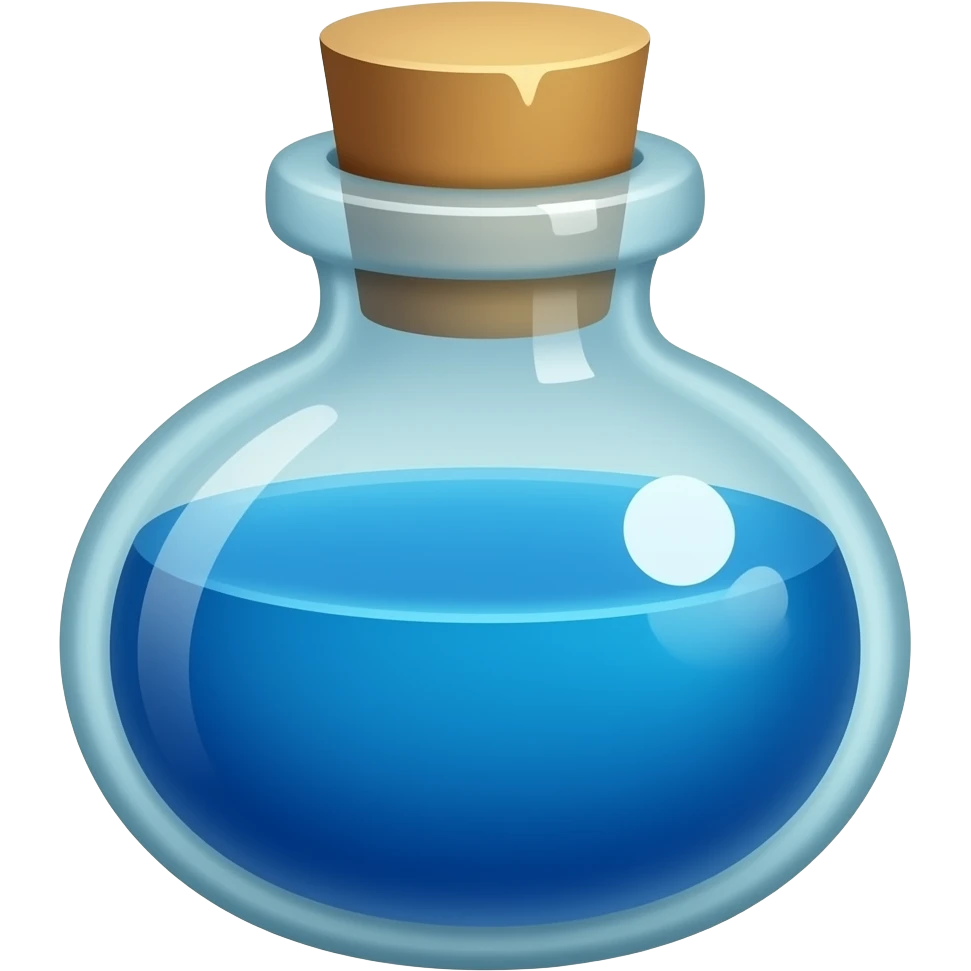Create me a Blue Potion emoji emoji