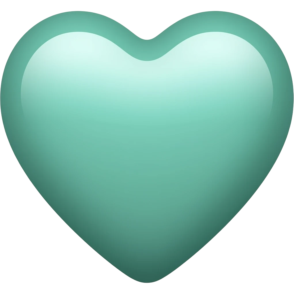 Sea green heart copy emoji emoji