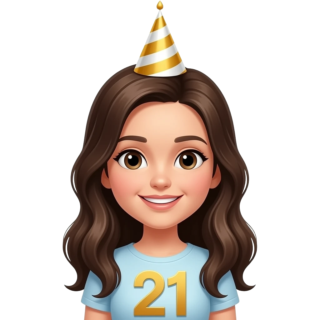 Anna's 21st  birthday emoji