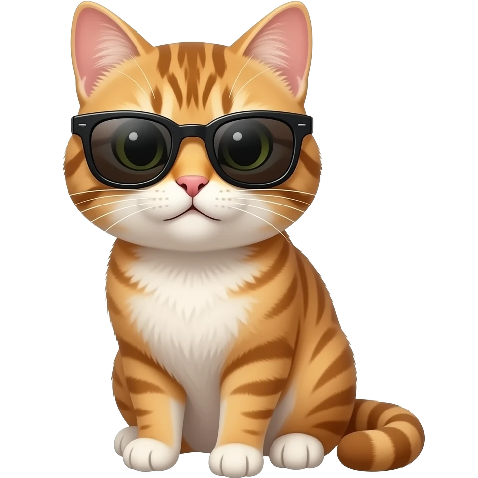 Cat wearing sunglasses emoji