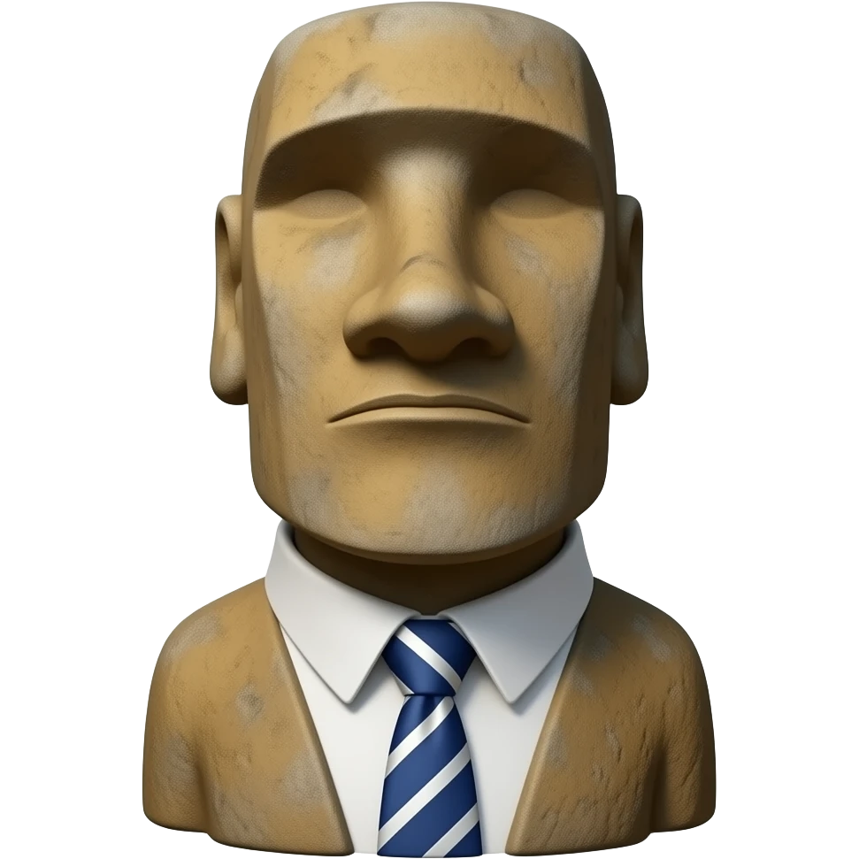 👔🗿 emoji