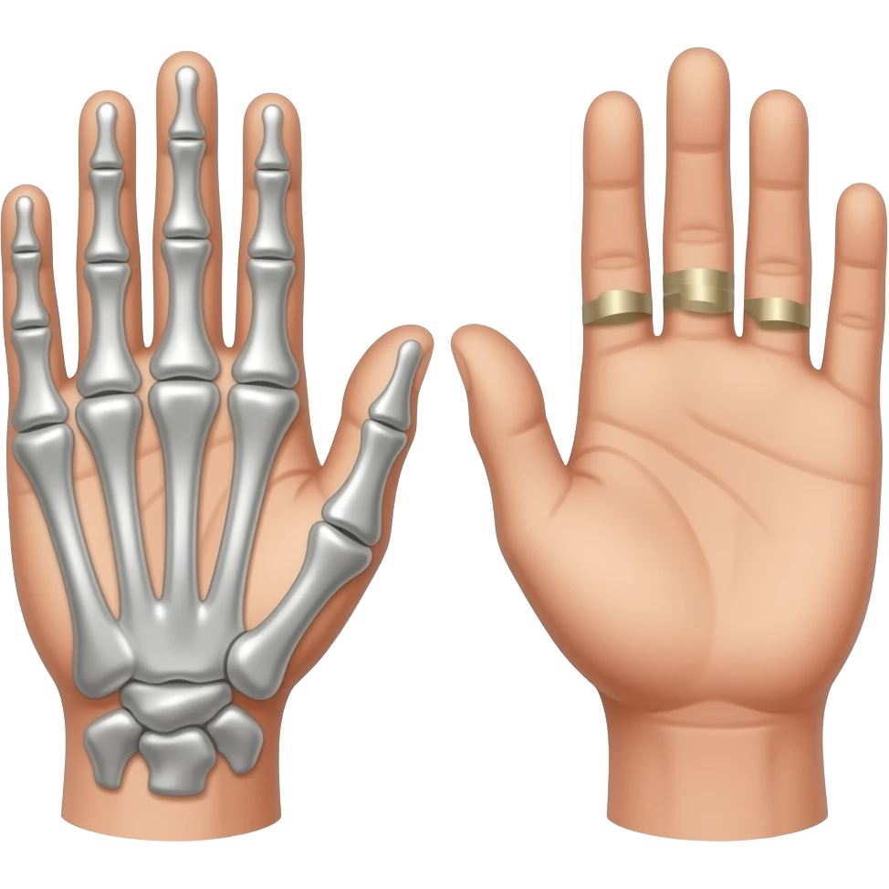 silver ring splint for hypermobile hands emoji