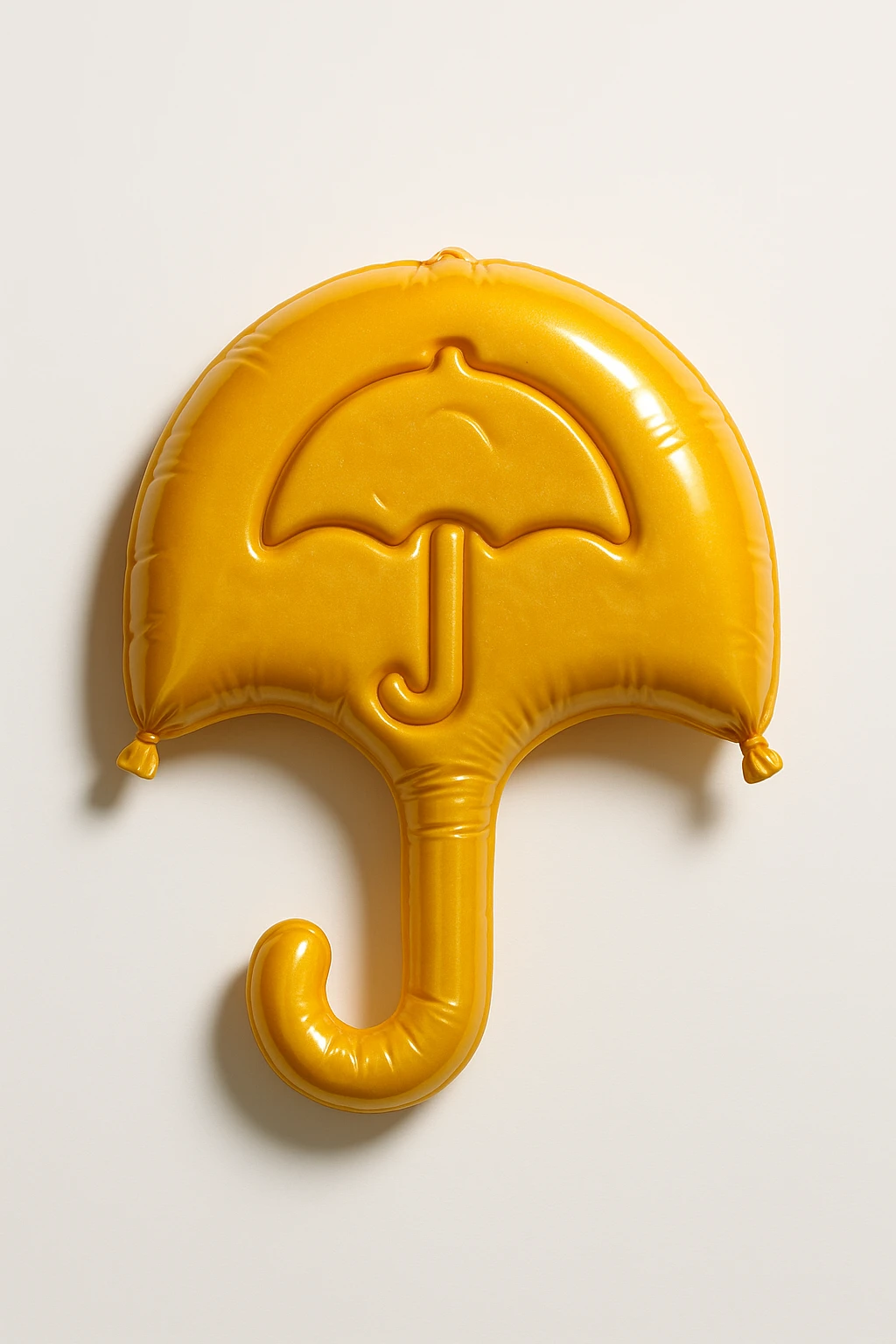 dalgona candy with umbrella shape, balloon style, inspired by Squid Game emoji