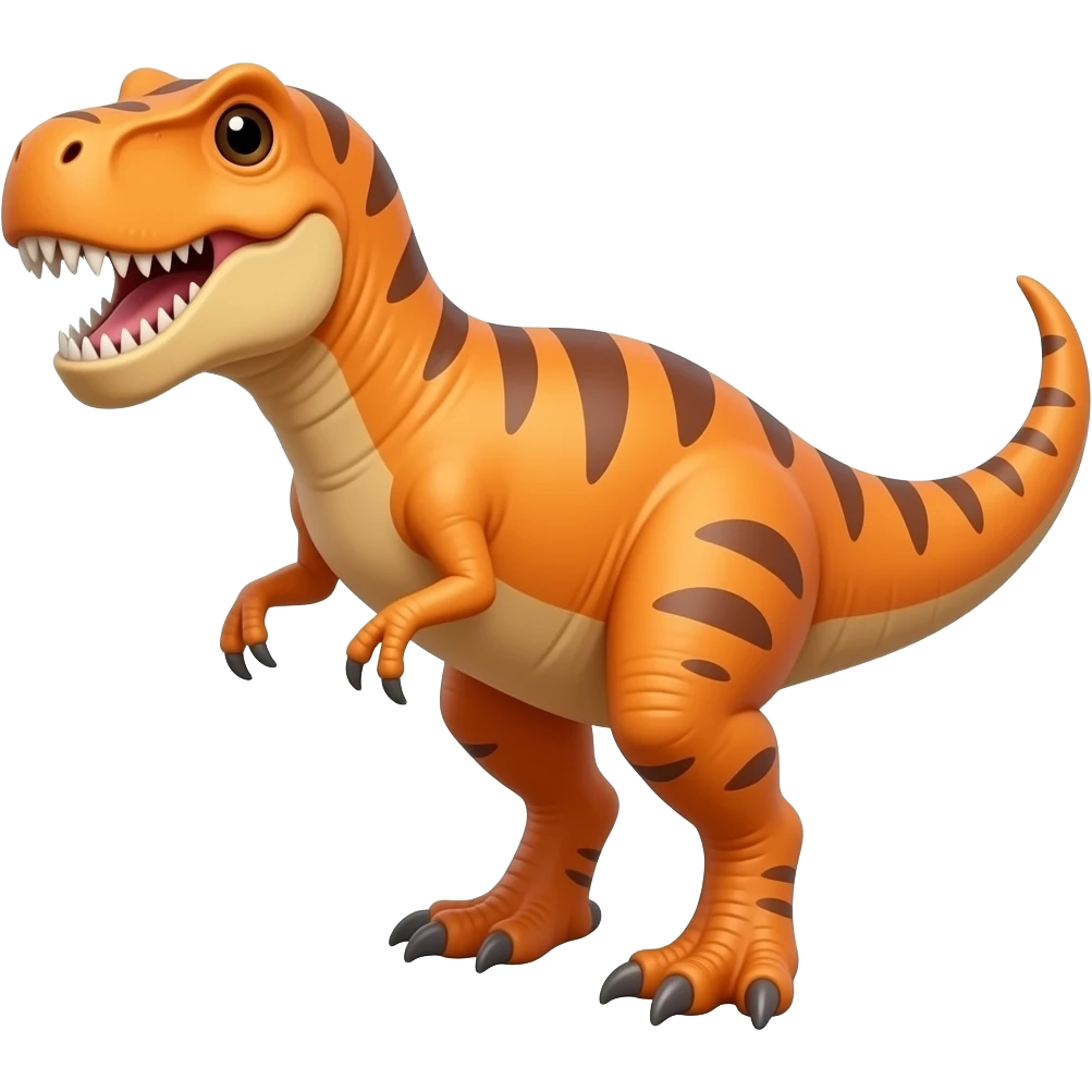 Orange T rex emoji emoji