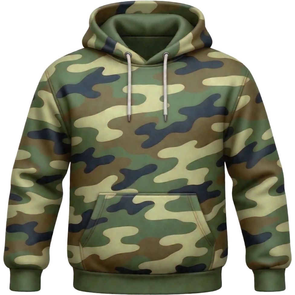 Camo hoodie emoji