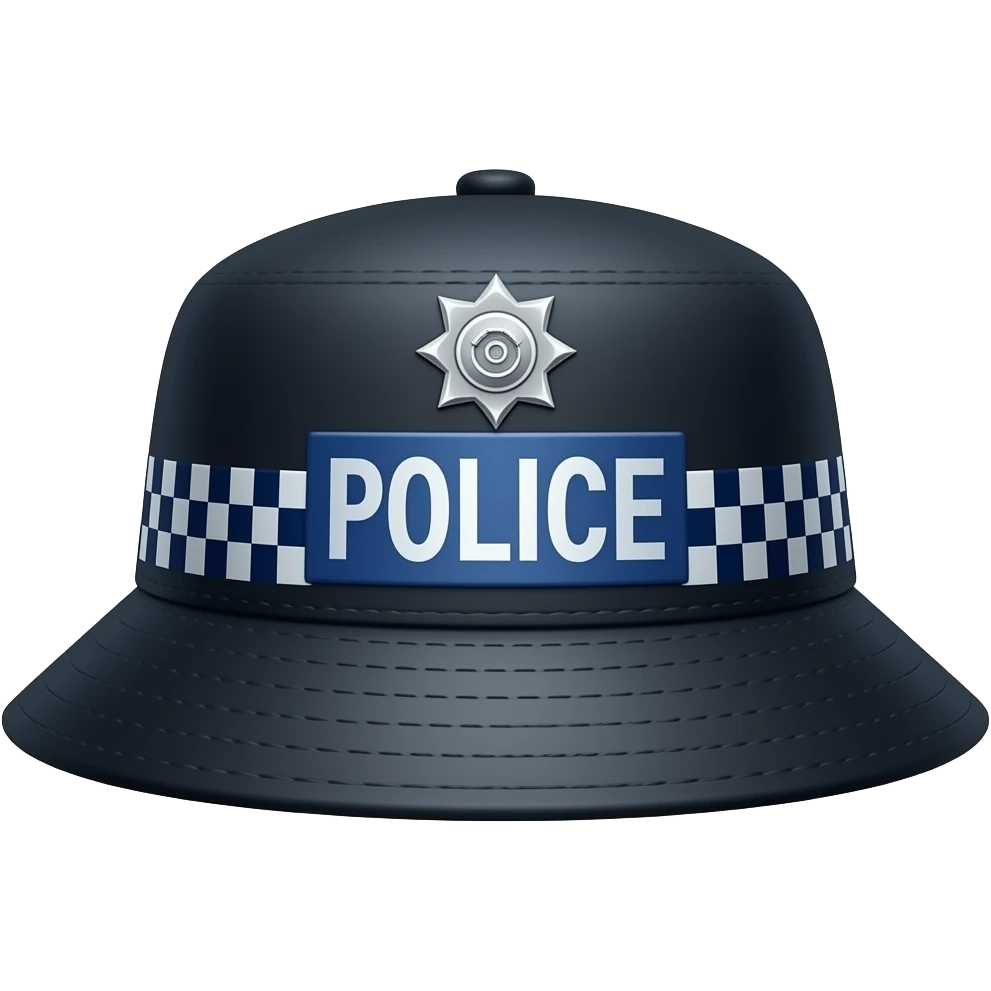A black stylish flat military police style Brixton fashion hard-brimmed long-brimmed Greek fisherman’s cap newsboy’s cap, separated emoji