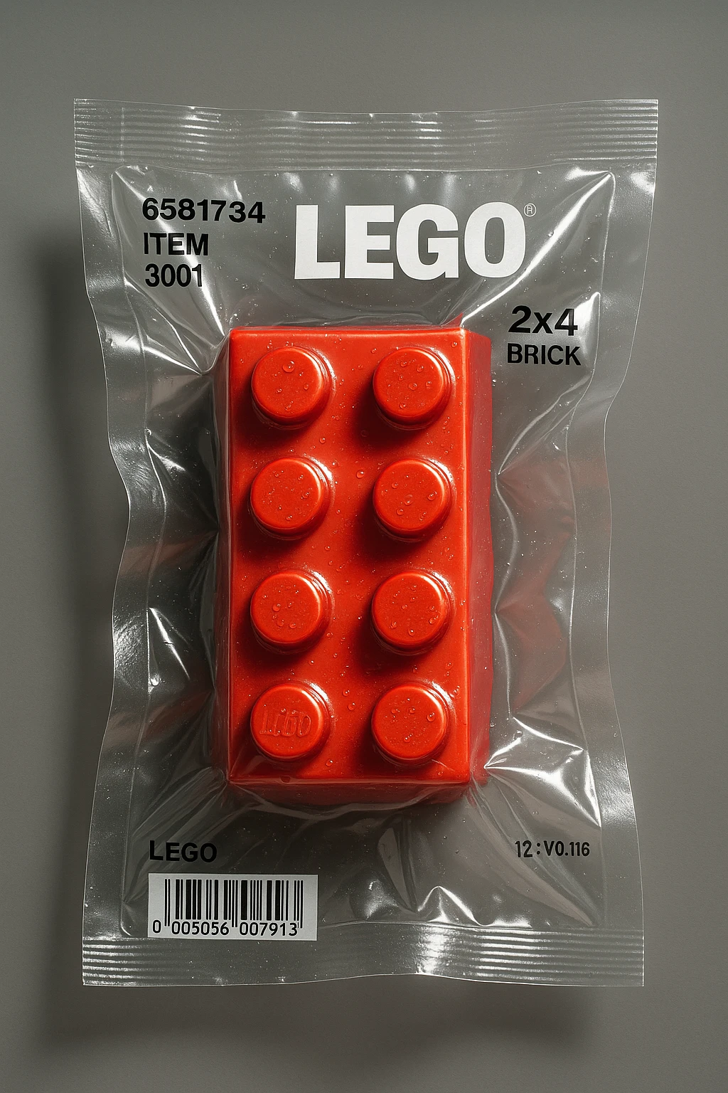 A red lego brick emoji