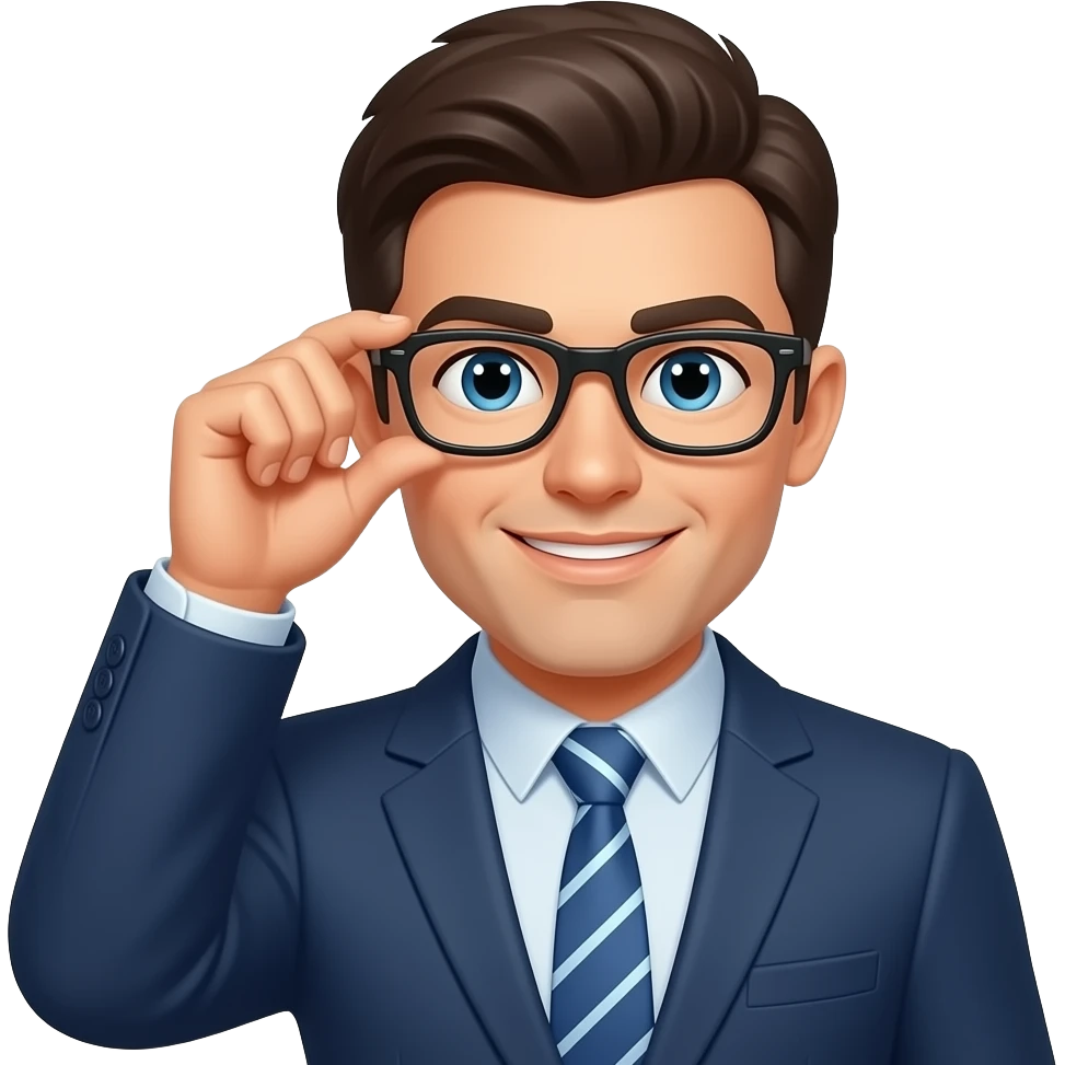 Take off the glasses emoji