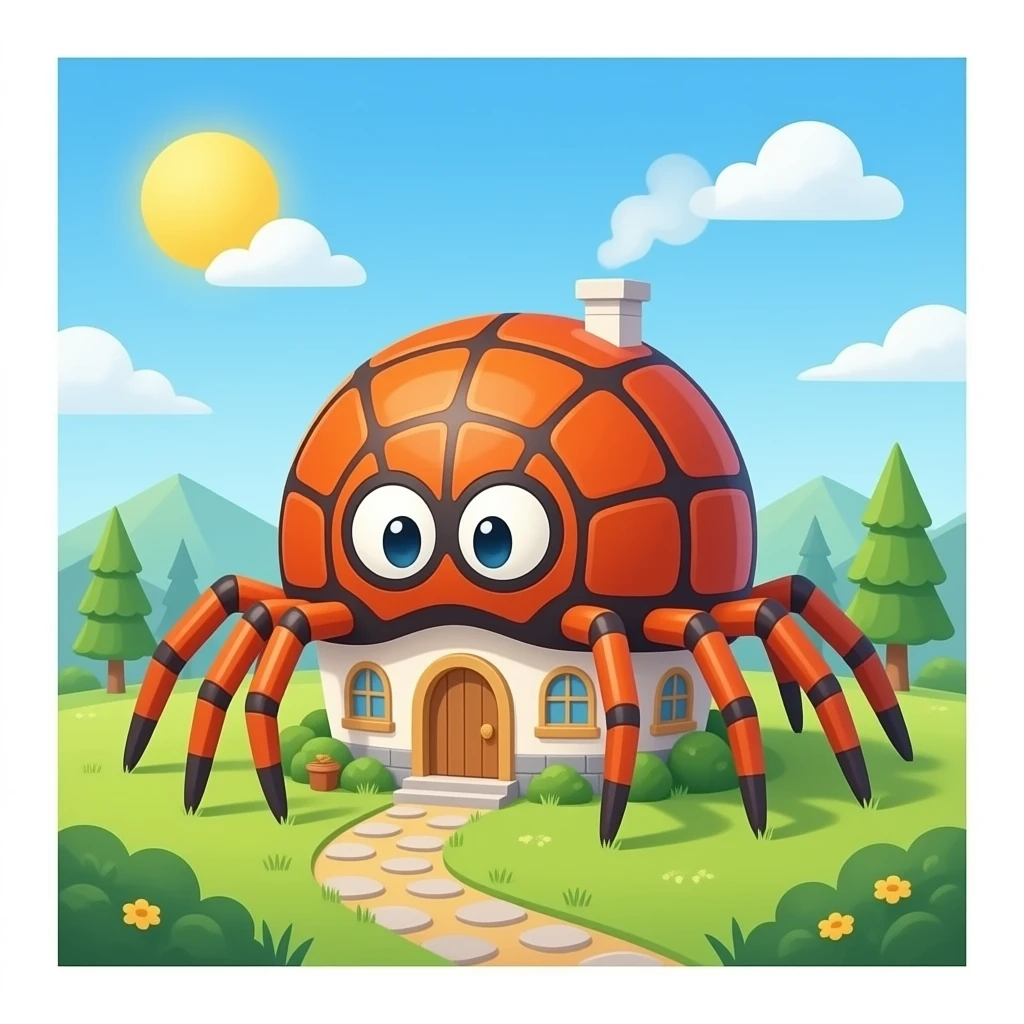 Spider house emoji