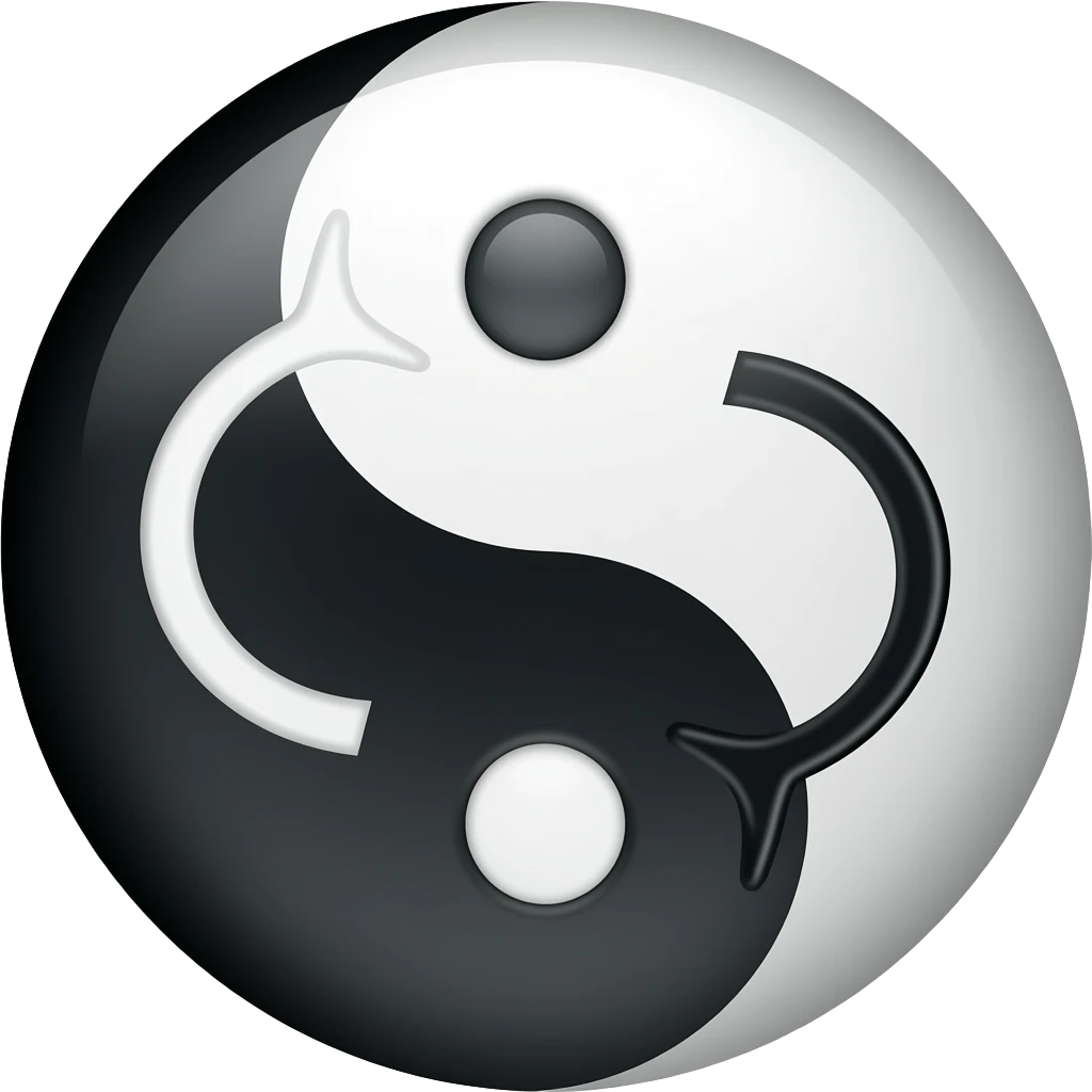 I want a yin yang pisces emoji emoji