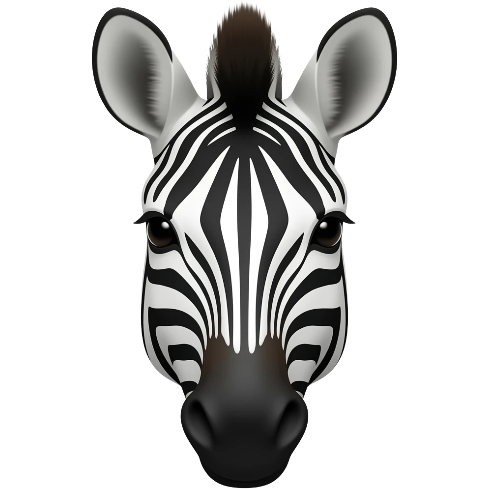Zebra face emoji