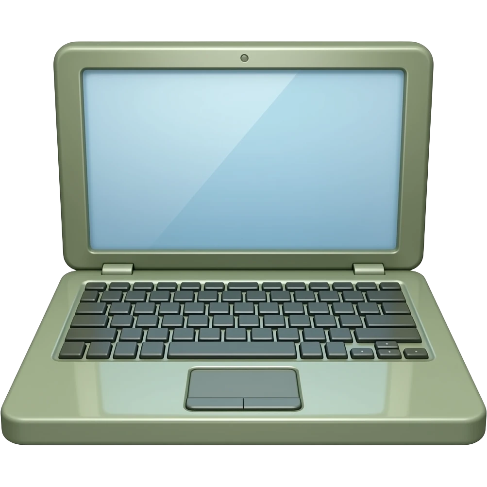 laptop  is olive-green color emoji