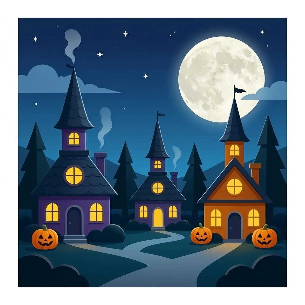Halloween Houses emoji