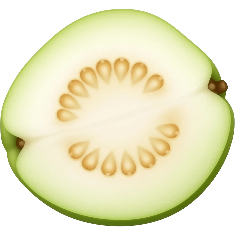 white guava emoji