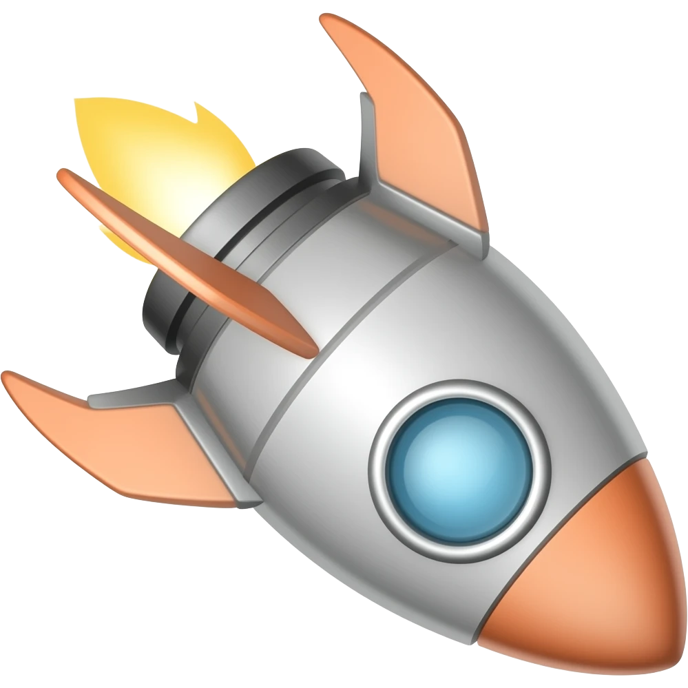 upside down rocket ship emoji