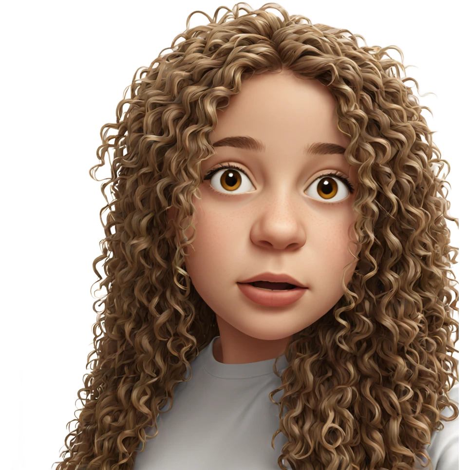 realistic portrait of girl emoji