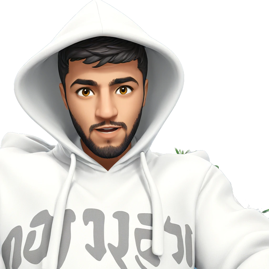 hooded boy with beard emoji