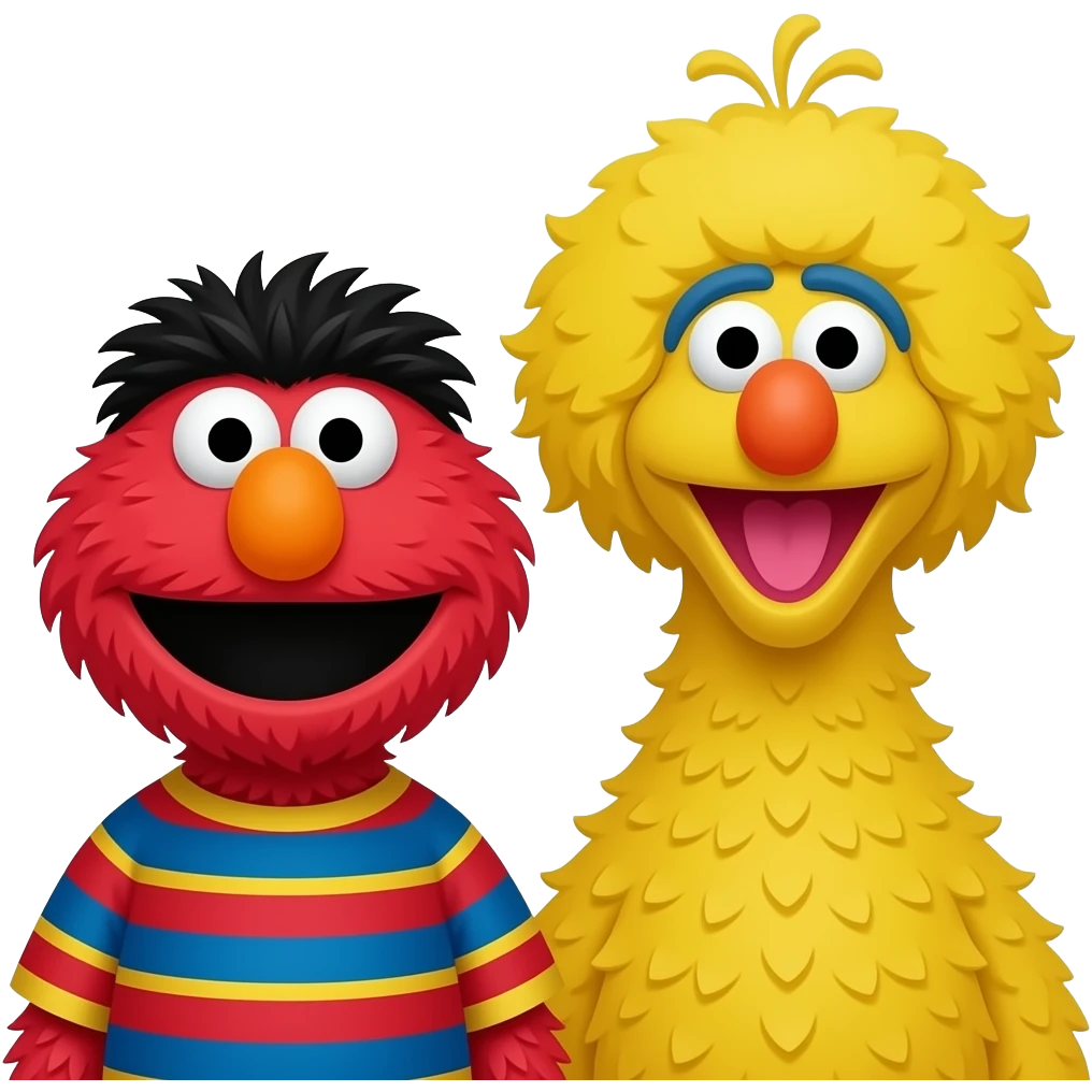 Bert and Ernie from Sesame Street emoji