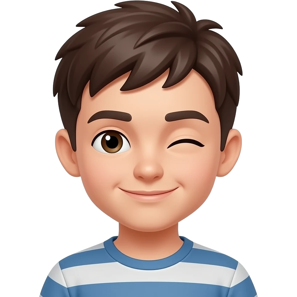 winking boy emoji