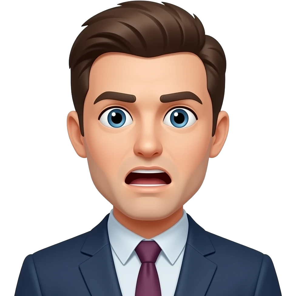 shocked face man emoji