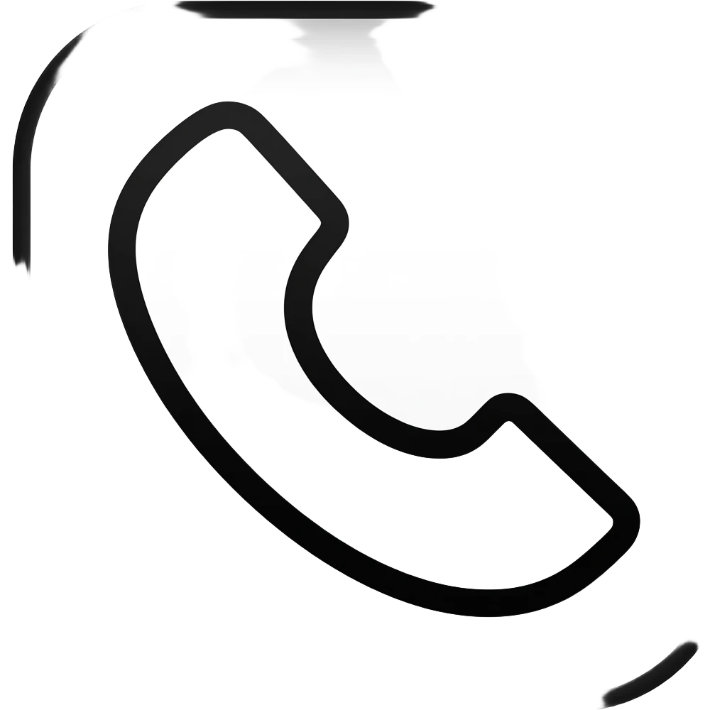 phone emoji, thick black outline, simple cartoon, sticker emoji