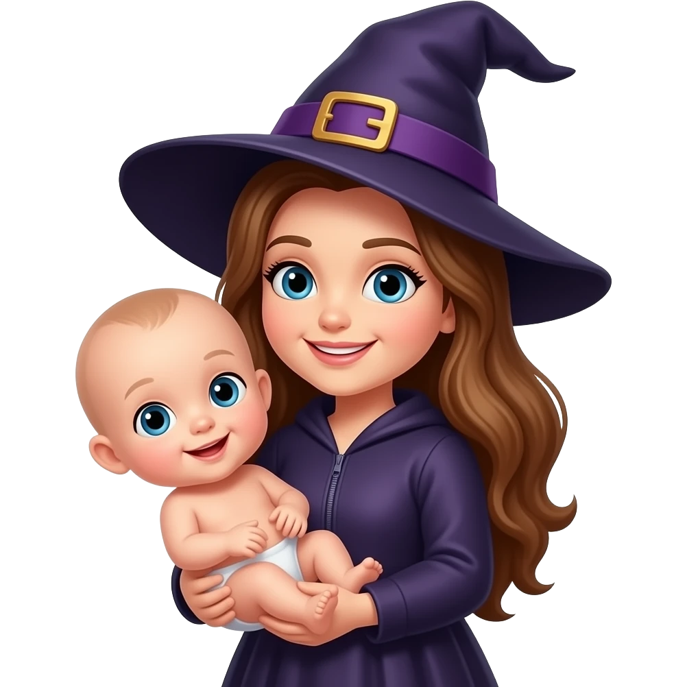 witch bald baby emoji
