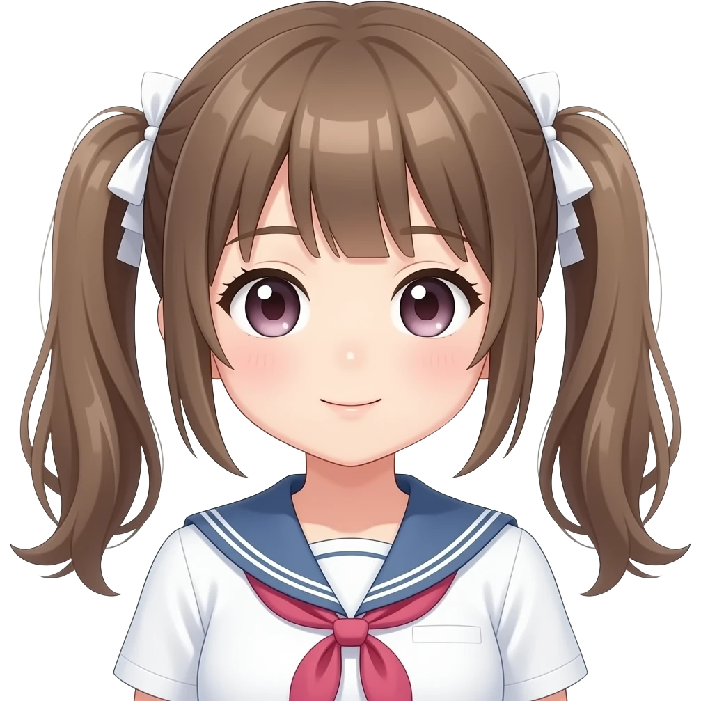 A beautiful anime girl emoji