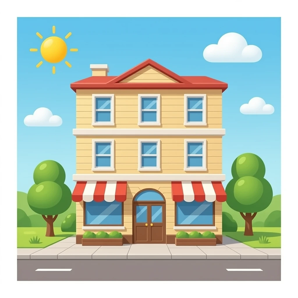 three floors big baker's emoji