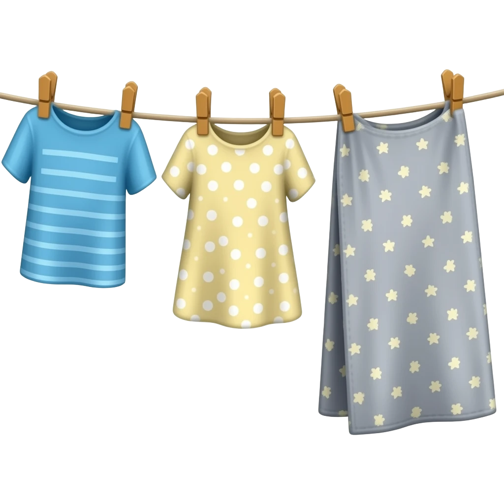 australian washing line with clothes hanging emoji