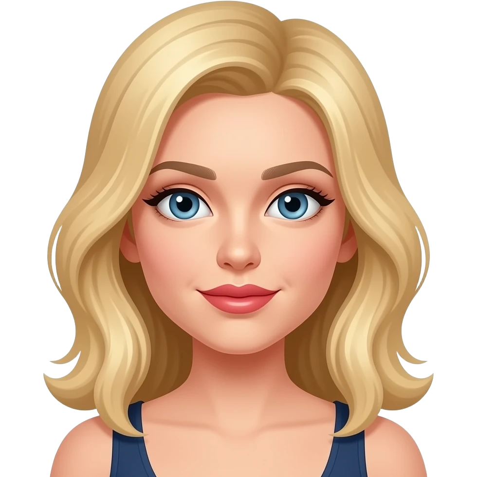 👄+ 👱🏼 emoji