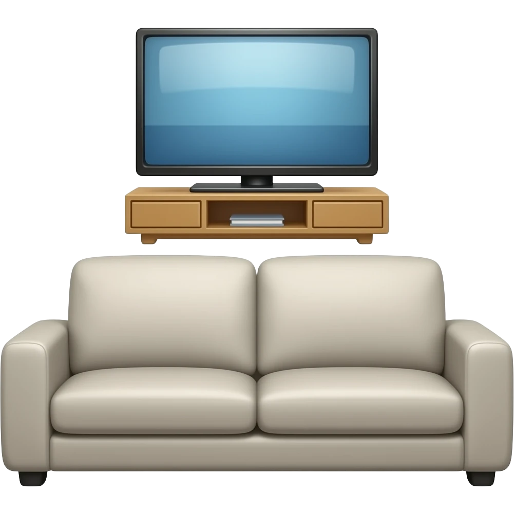 sofa and tv emoji