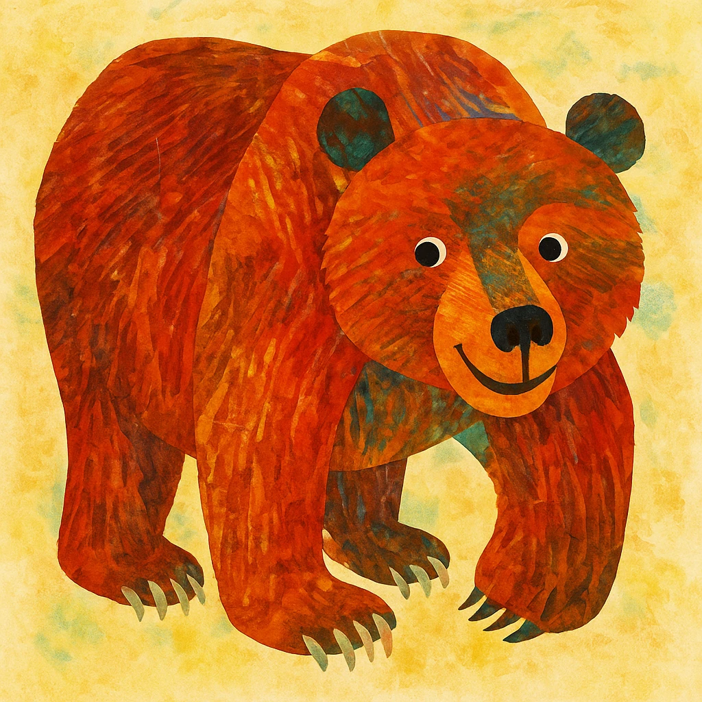 Eric carle grizzly bear emoji