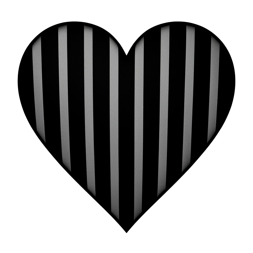 heart with a striped pattern emoji