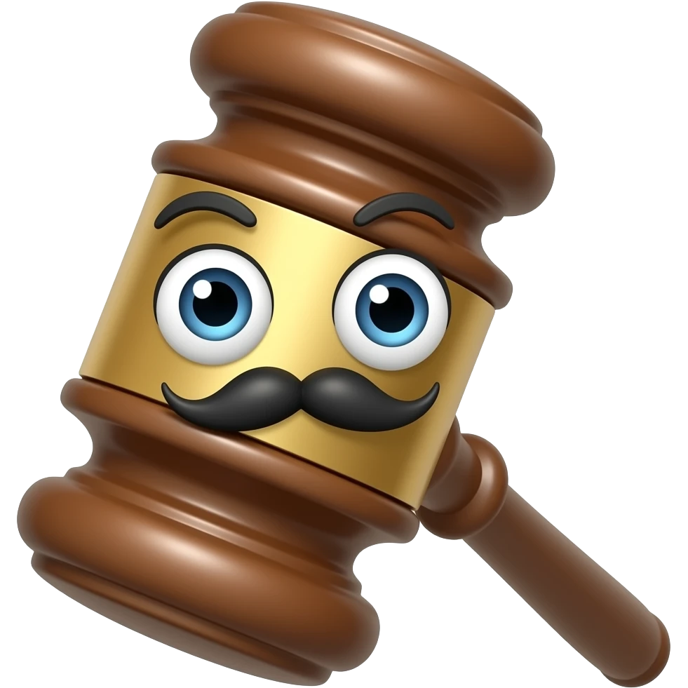 court hummer with eyes and mostache emoji