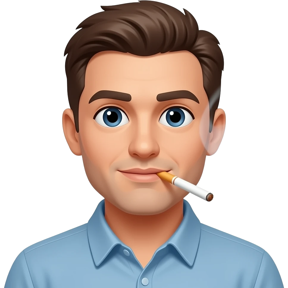 Smoking a cigarette emoji