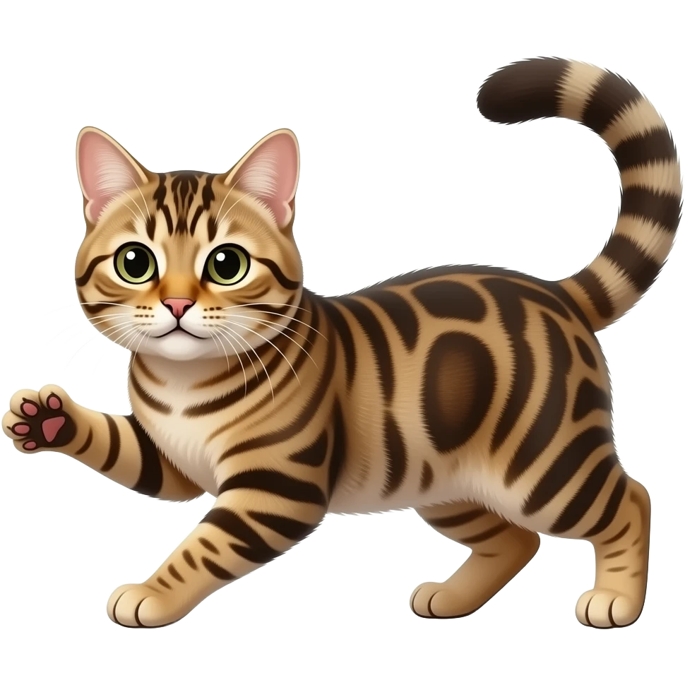 Tabby cat playing emoji