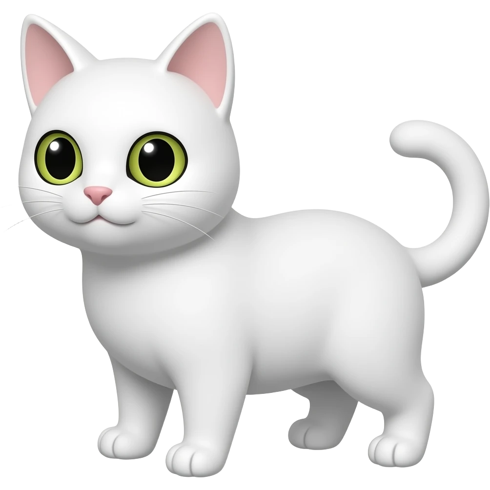 White Nekomata(monster cat) emoji