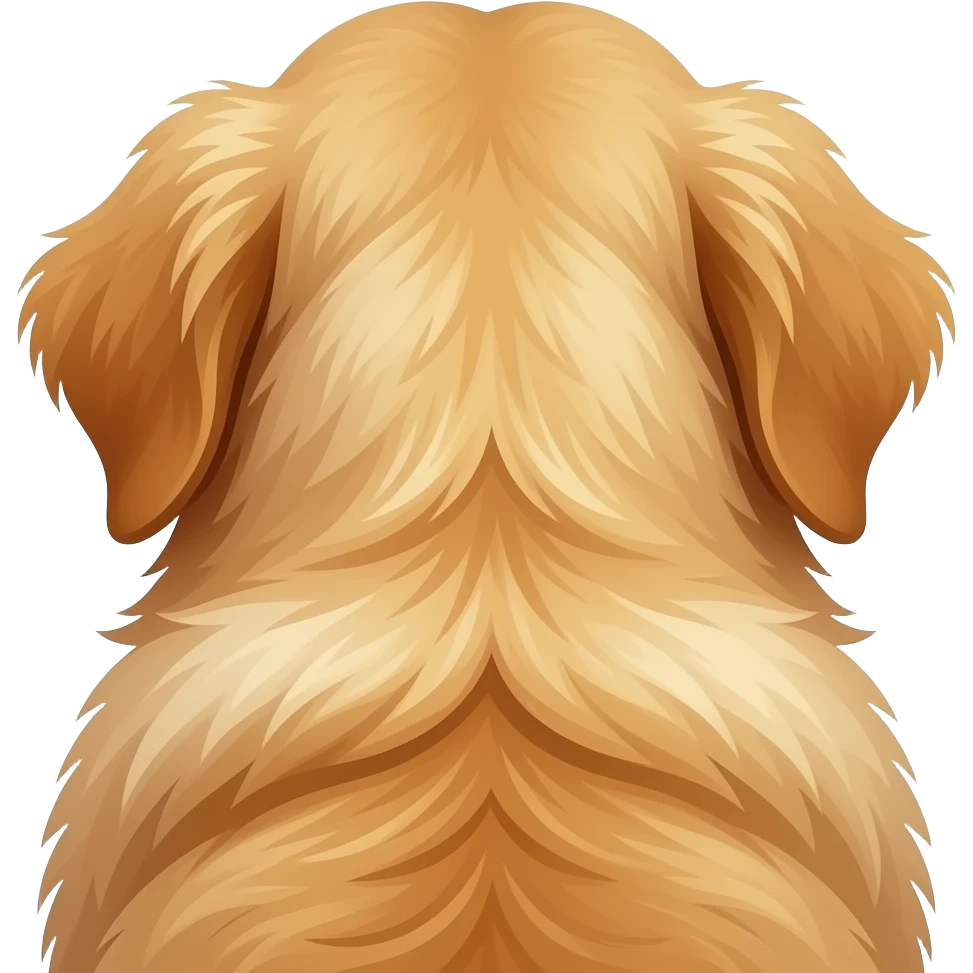 close-up of a dog's back emoji