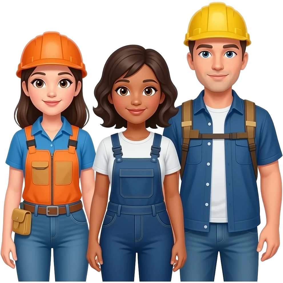 Three people in which there is me(female) and my bestie(female) and her boyfriend (male) together and they both work and i don't emoji