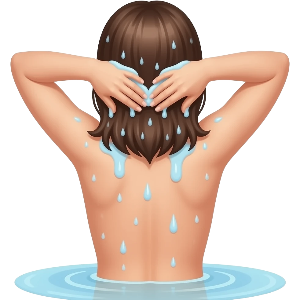 Me washing White girlfriend back naked showering emoji