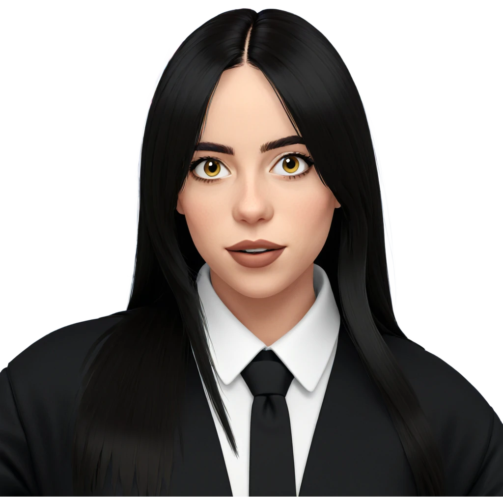 girl in stylish black outfit emoji