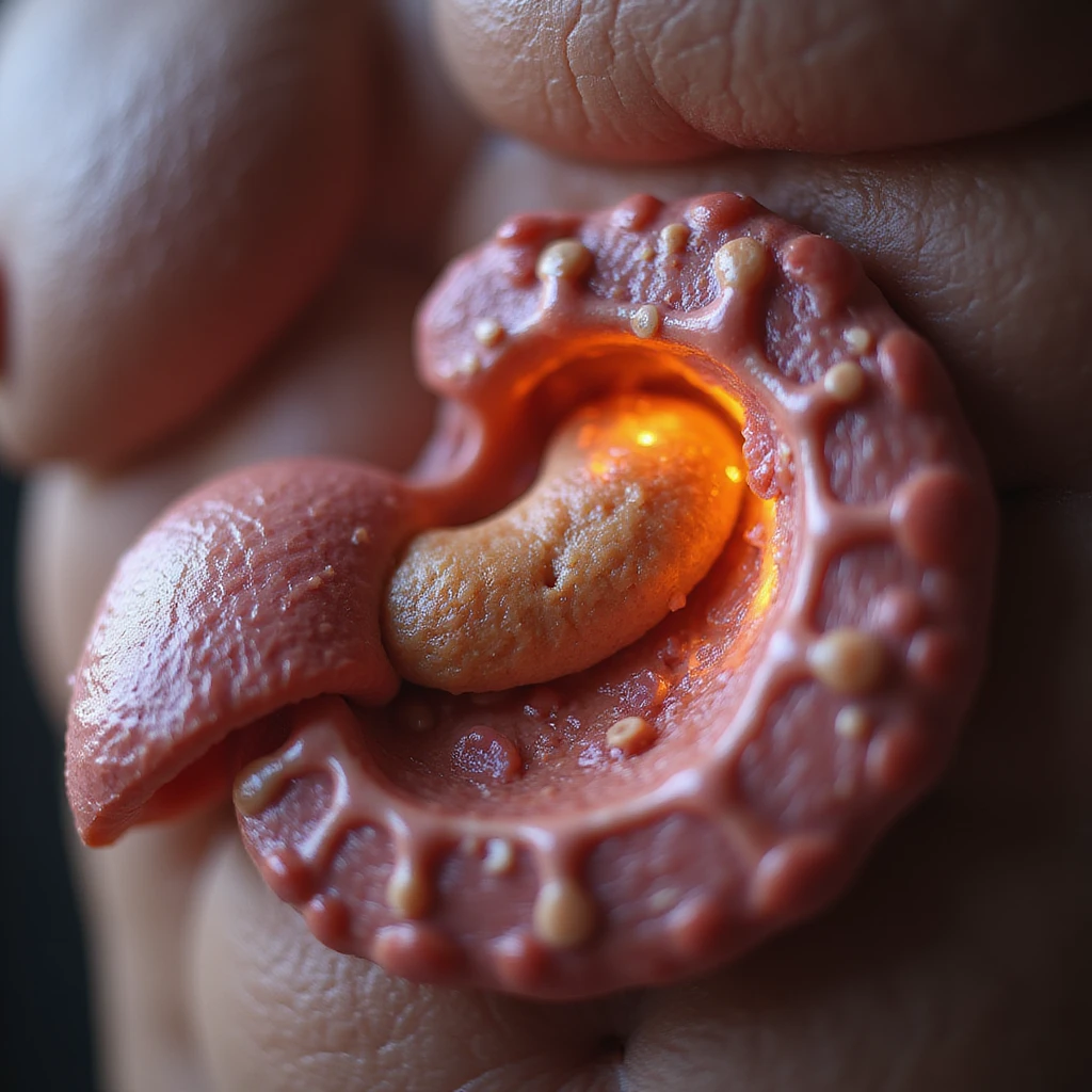 hyperrealistic anatomical 4K image showing carnitine cycle: fatty acids entering human mitochondrion, molecular and cellular details emoji